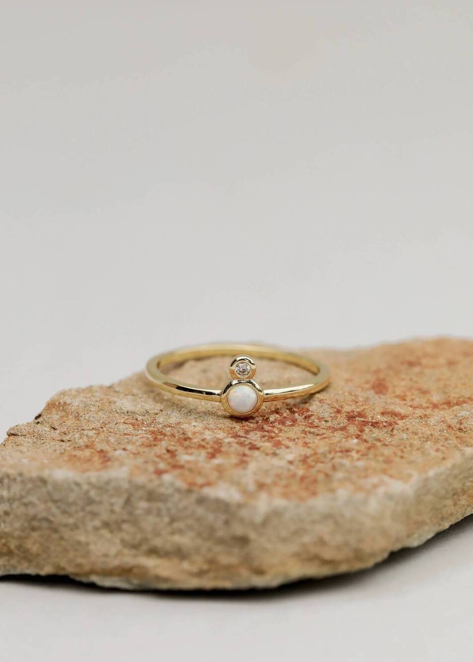 NEW JAXKELLY women's opal infinity ring in gold